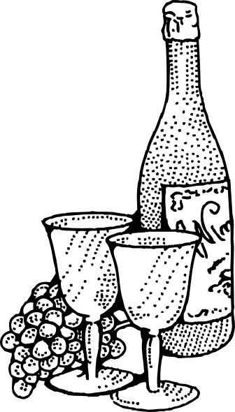 Wine Bottle Clip Art At Clker - Wine Clip Art (336x590), Png Download