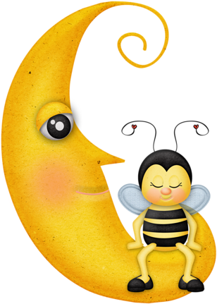 Famaura Kitbeehappyelements - Honey Moon Bees (351x500), Png Download