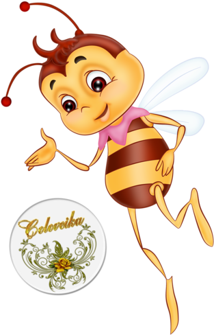 Пчёлка 1 - Bee (332x500), Png Download