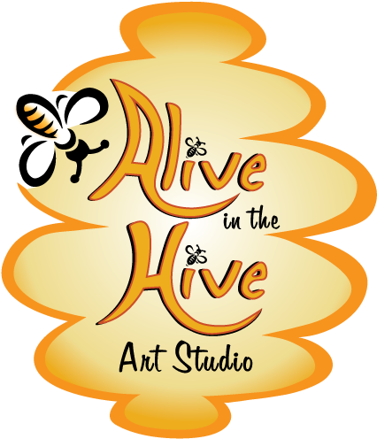 Bee Alive In The Hive Art Studio - Bee Alive In The Hive (474x546), Png Download