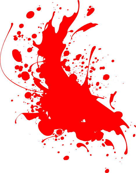 Red Paint Splatter Png (468x595), Png Download