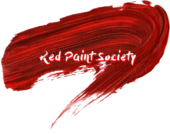 Red Paint Brush Strokes (667x526), Png Download