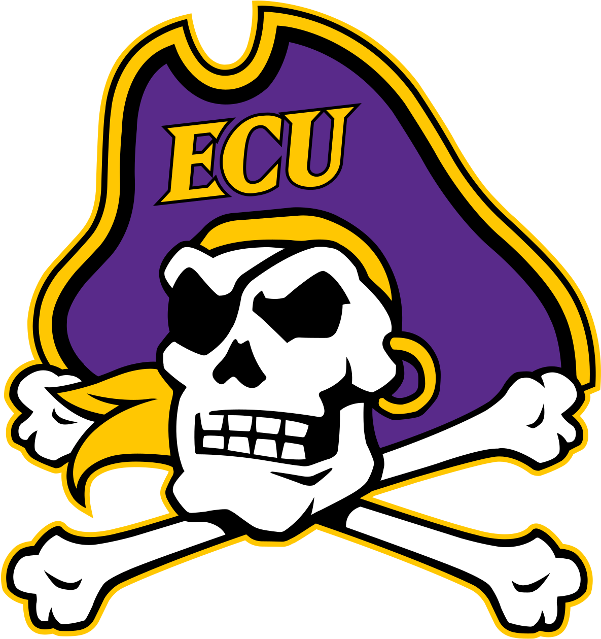 East Carolina Pirates - East Carolina Logo (1200x1277), Png Download