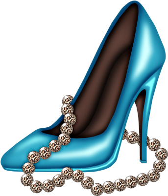 Fashion Illustration Shoes, Shoe Sketches, Footwear, - Blue High Heel Shoes Clipart (465x465), Png Download