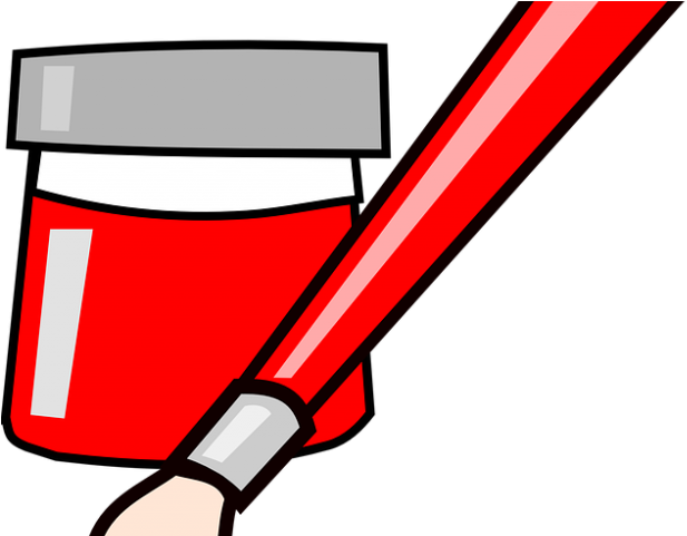 Paint Brush Clipart Red - Paint Brush Clip Art (640x480), Png Download