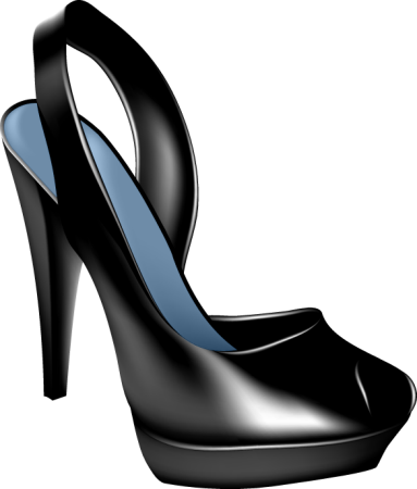 Explore Vector Free Download, Woman Shoes, And More - Ladies Shoes Png (383x450), Png Download