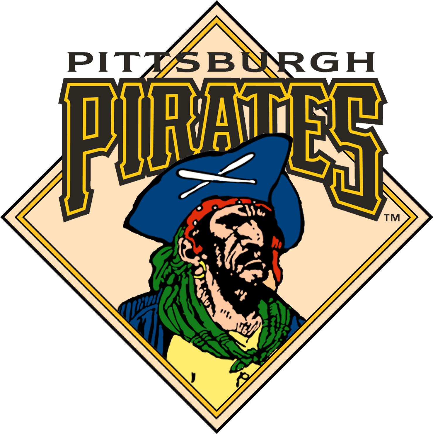 Pirates No Gradient - Pittsburgh Pirates (1500x1500), Png Download