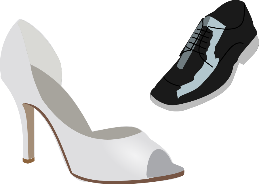 Heels Clipart Animated - Wedding Shoes Clip Art (800x568), Png Download