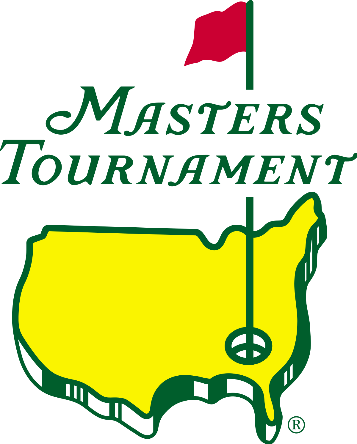 Graphic Black And White Download Masters Tournament - Masters Golf Logo Png (1200x1494), Png Download