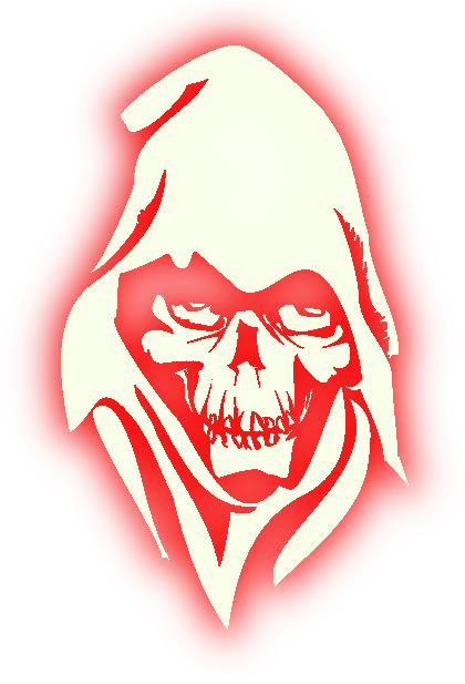 Black And White Reaper (488x640), Png Download