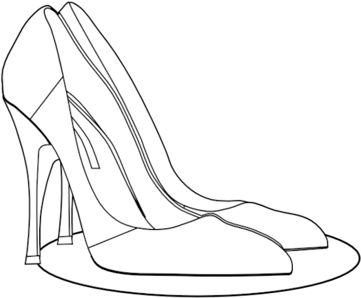 High Heel Clip Art Clipart Free To Use Resource - High Heels Clipart Black And White (527x447), Png Download