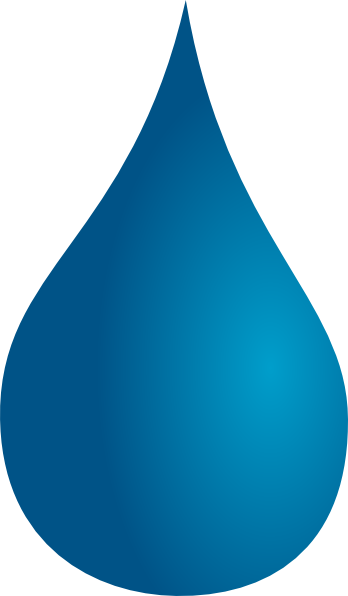 Drop Clip Art At Clker Com Vector - Su Damlası Png (348x596), Png Download