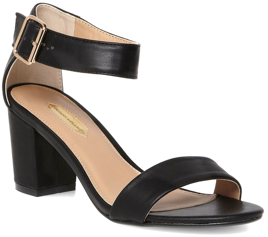 High Heel Sandal Png Image With Transparent Background - Dorothy Perkins Black Block Heel Sandals (926x898), Png Download