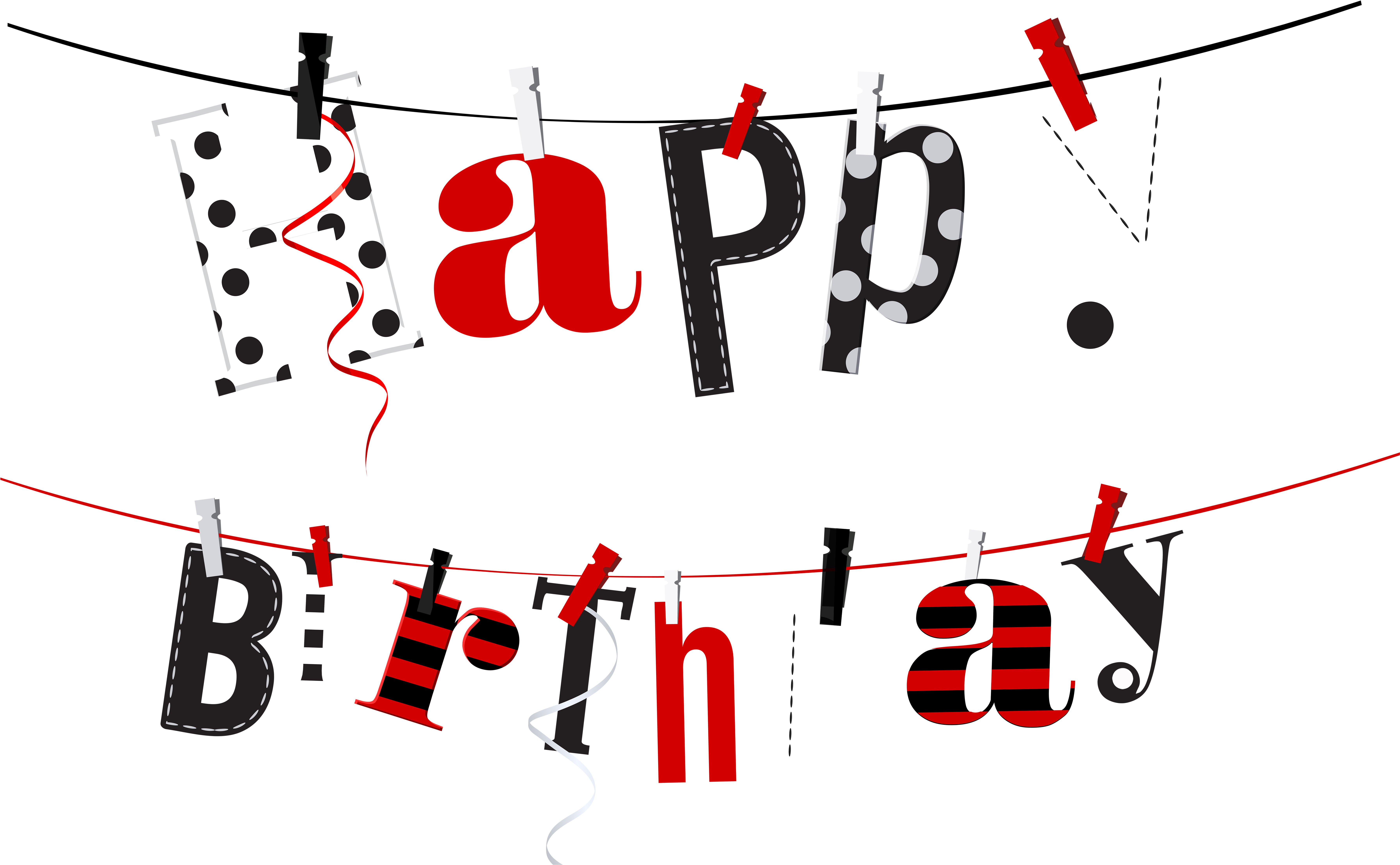 Transparent Streamers Cliparts - Happy 17th Birthday Faith (7357x4693), Png Download