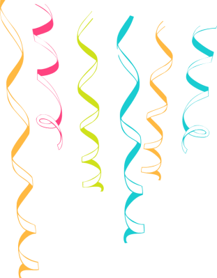 Clip Arts Related To - Streamers Clip Art (311x399), Png Download