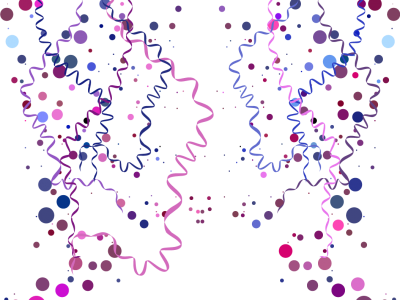 Streamers And Confetti Png Download - Transparent Background Confetti (400x300), Png Download