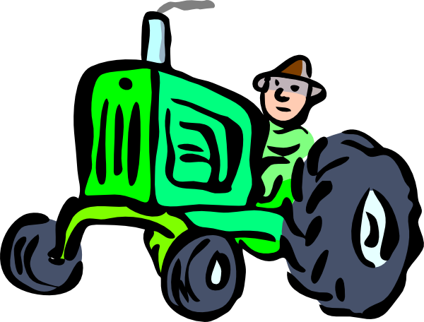 Free John Deere Lawn Tractor Clipart - Tractor Clip Art Transparent (600x456), Png Download