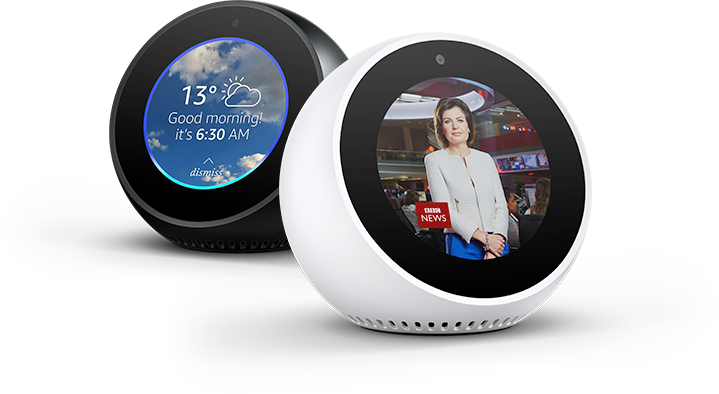 Find Out More - Amazon Echo (719x394), Png Download