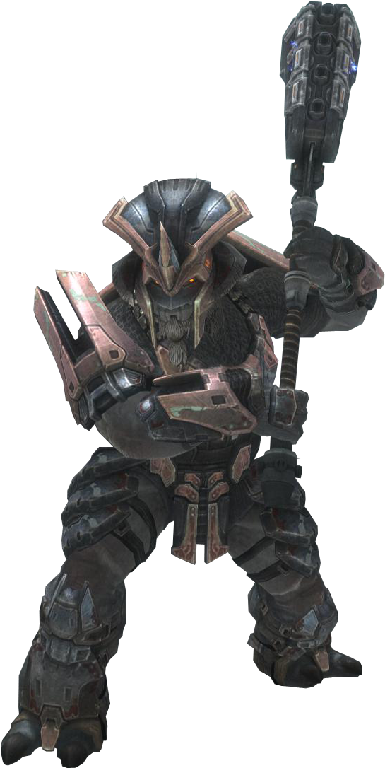Halo Covenant Brute (638x1130), Png Download