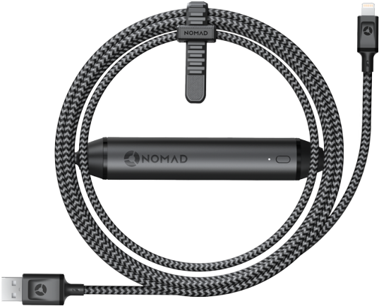 For Many Iphone Users, The Best Iphone Charging Cable - Nomad Battery Cable For Iphone Data Cable (830x466), Png Download