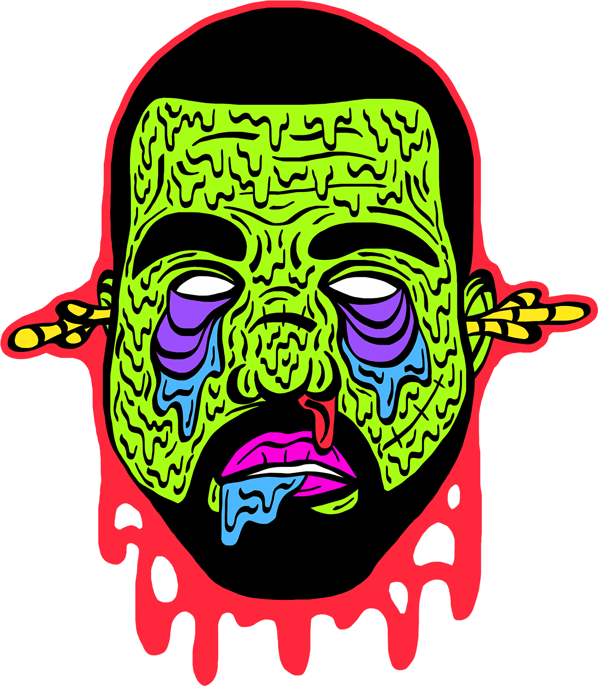 Zombie Kanye - Kanye West (1500x1500), Png Download