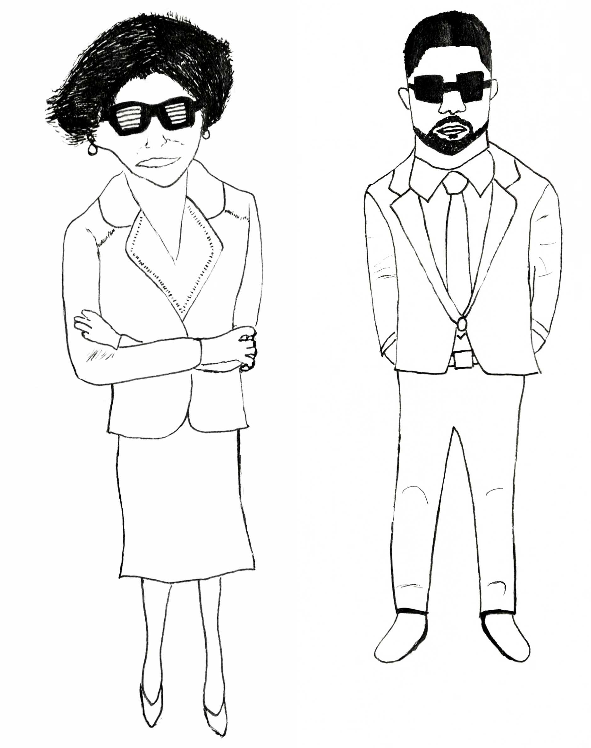 Babs Vs Kanye - Line Art (1878x2376), Png Download