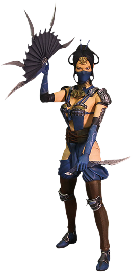 Mortal Kombat X - Mezco Mortal Kombat X Series 2 Kitana Action Figure (261x535), Png Download