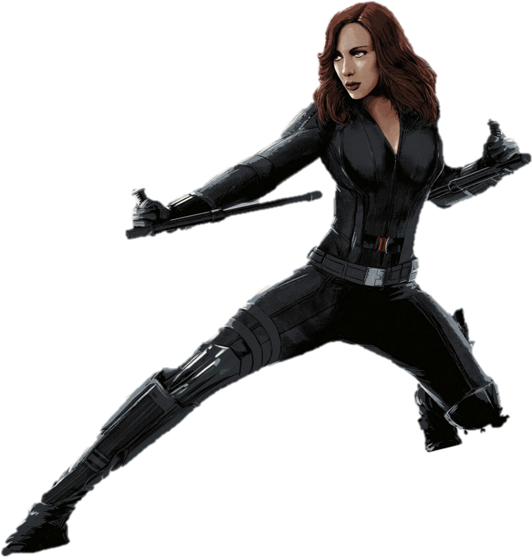 Marvel Black Widow Png - Black Widow Civil War Png (1092x1125), Png Download