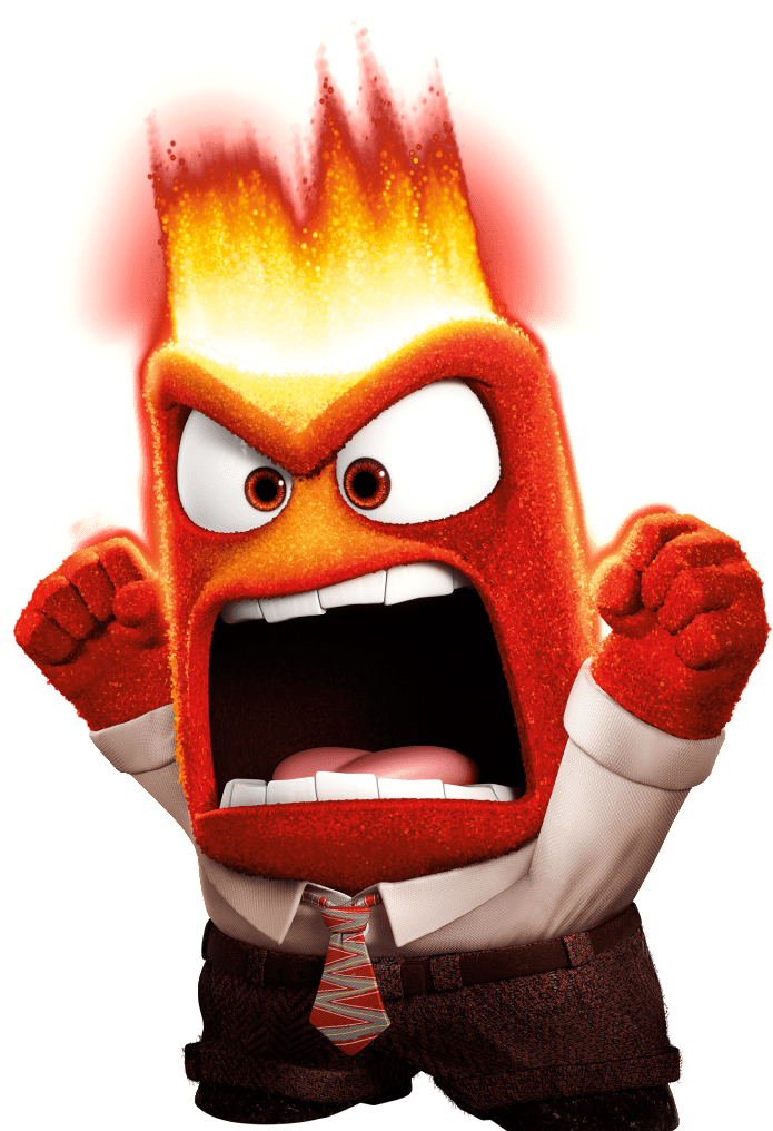 Diy Inside Out Mobile Printables - Inside Out Angry (315x450), Png Download