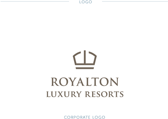 Modern Luxury Logo Royalton Luxury Resort Concept Branding - Royal Society (600x529), Png Download