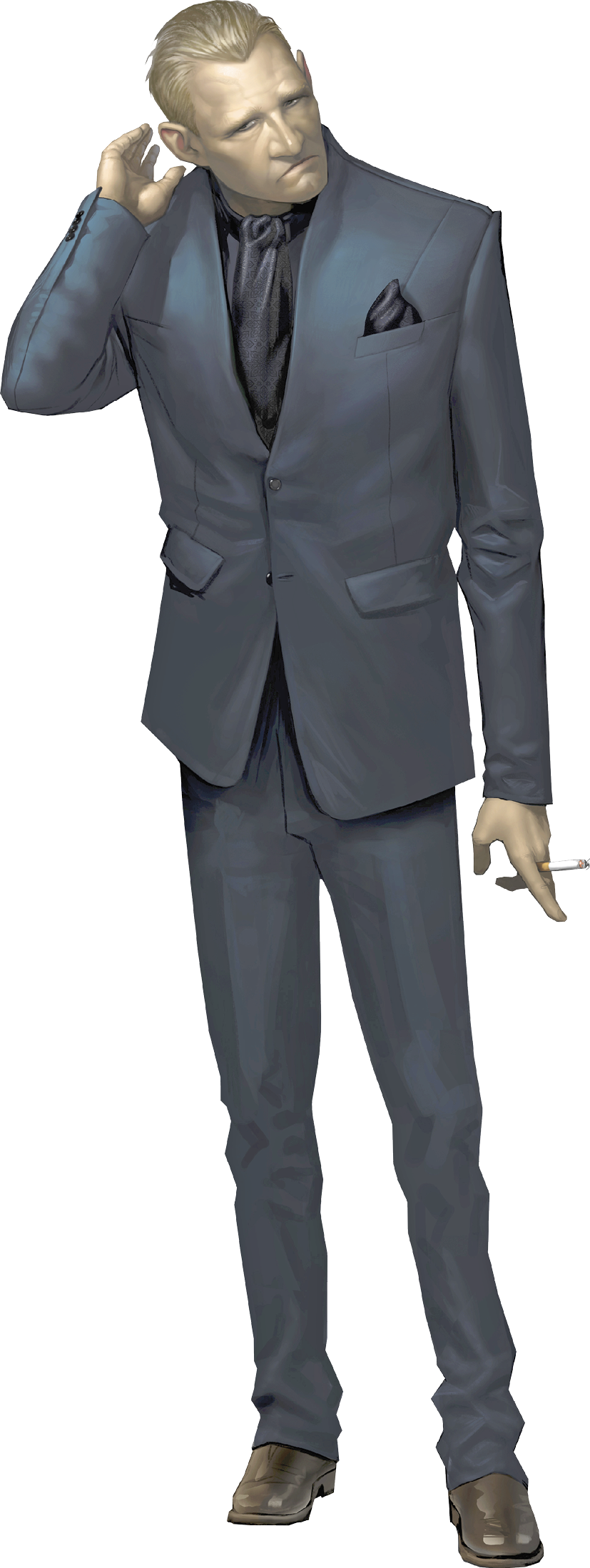 Radich Nikoladze - Deus Ex Mankind Divided Golden Suit (827x2198), Png Download