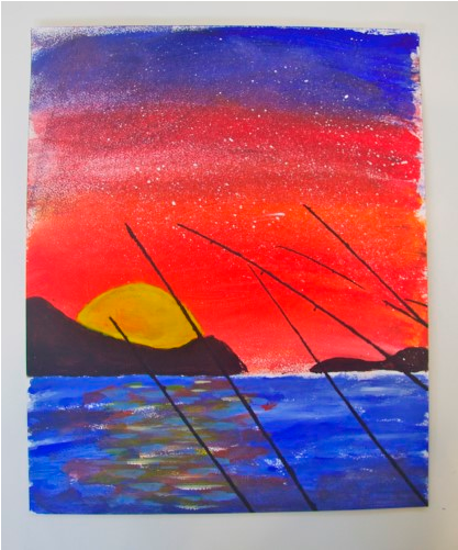 New Year Art Exhibition Dlr - Painting (650x500), Png Download