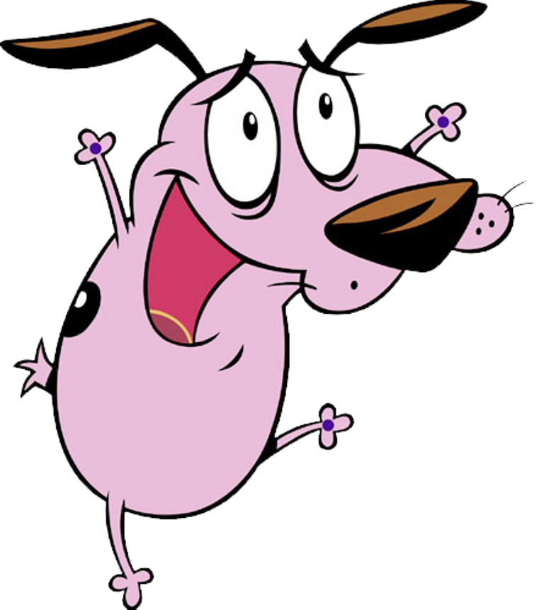 Inside Out Luke Yannuzzi - Courage The Cowardly Dog Clip Art (768x861), Png Download