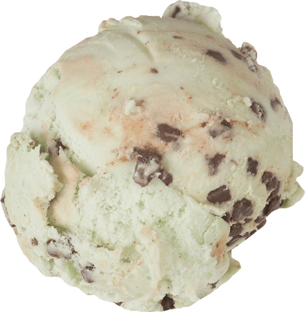 Mint Choc Chip Scoop - Marshfield Farm Ice Cream (1000x1000), Png Download