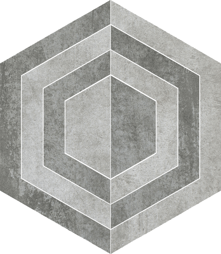26 Cm - Scratch Grys Heksagon A - Dlaždice Šestihran 26x29,8 (737x845), Png Download