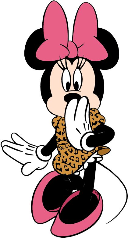 Download Minnie Mouse Clipart Leopard Print - Minnie Mouse Animal Print Png  PNG Image with No Background 