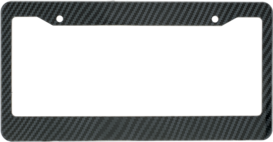 Carbon Fiber Look Abs License Plate Fram - Carbon Fiber Look Abs License Plate Frame (540x290), Png Download