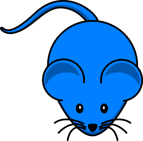 Blue Mouse Svg Clip Arts 600 X 592 Px (600x592), Png Download