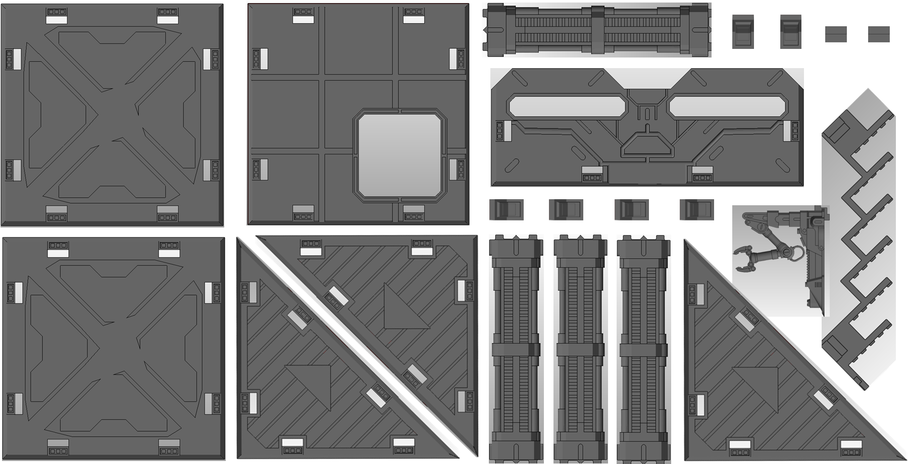 Sci Fi News & Rumors - Sci Fi Landing Pad Texture (1804x925), Png Download