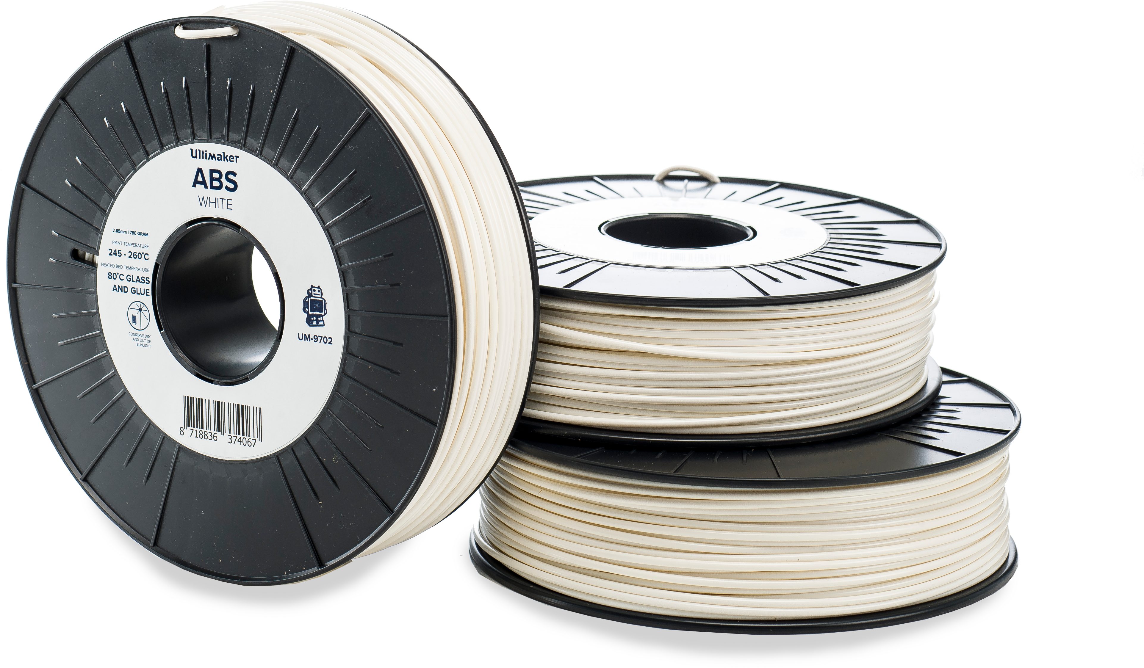 Ultimaker Abs White - 3d Printing Filament (4256x2832), Png Download