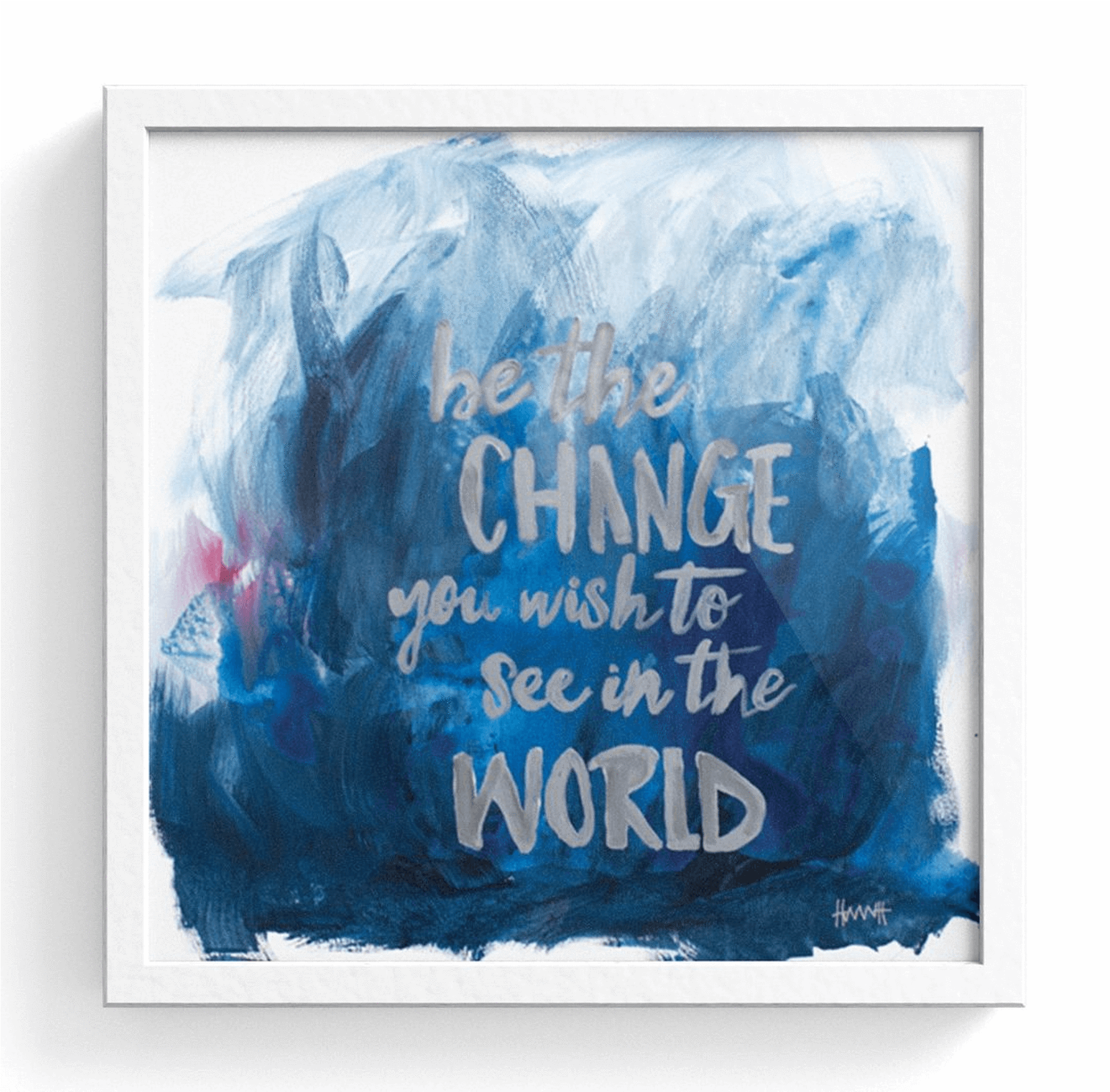 Be The Change Print - Change Art Print (720x720), Png Download