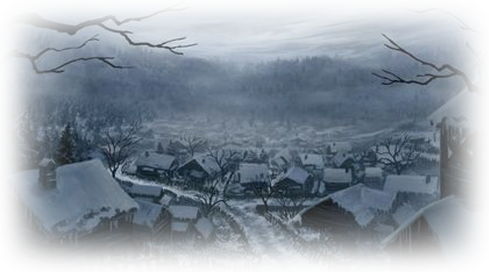 Winter-city - D&d Winter Village (711x396), Png Download