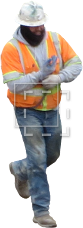 Smiling Construction Worker - Construction Worker (450x450), Png Download