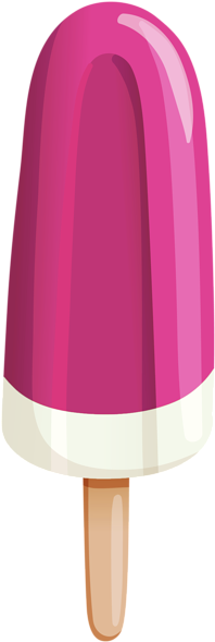 Pink Ice Cream Stick - Stick Ice Cream Clip Art (250x600), Png Download