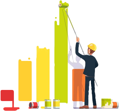 Wall Painting Png - Grafica De Barras Animada (450x470), Png Download