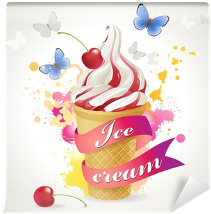 Ice Cream Splash Psd (400x400), Png Download