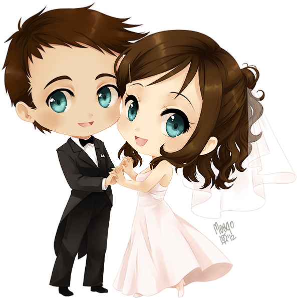 Graphic Library Ayame Kenoshi S Journal Deviantart - Marriage Chibi (709x691), Png Download