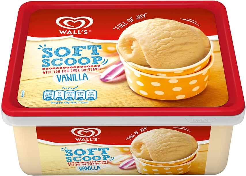 Walls Vanilla Ice Cream (985x985), Png Download