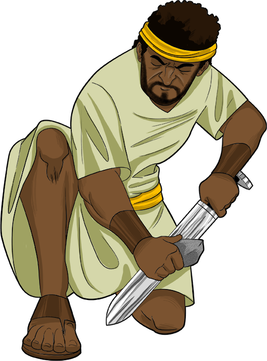 Son Of Nun - Joshua Son Of Nun Cartoon (539x727), Png Download