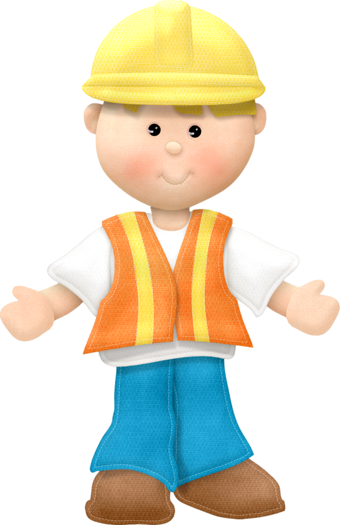 Construction Worker - Construction Man Clipart (664x1024), Png Download
